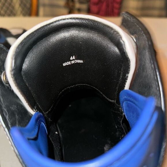 BALMAIN Leather High Trainers - US Men’s Size 10.5 - EU 44 Men’s Size - Picture 11 of 12